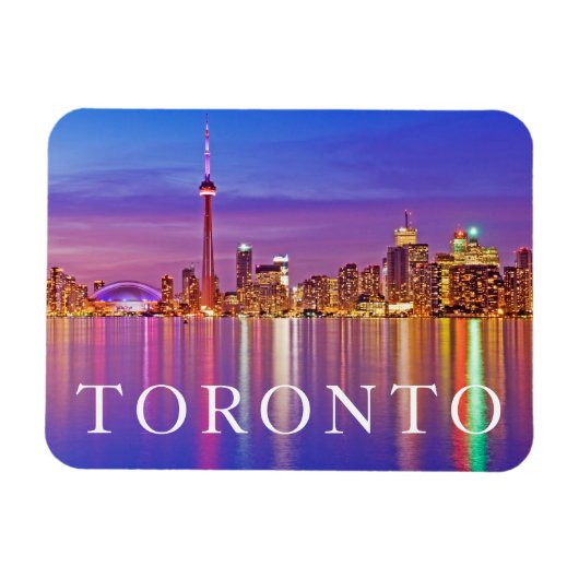 Magnet Flexible Horizon de Toronto au crépuscule (Horizontal)
