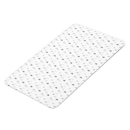 Magnet Flexible Horizontal, gris moyen (Côté Gauche)