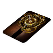 Magnet Flexible Horloge Steampunk avec des engrenages anciens (Côté Gauche)