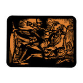 Magnet Flexible Horreurs sans fin des mineurs morts pour Halloween (Horizontal)