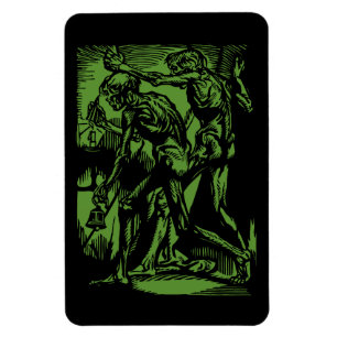 Magnet Flexible Horreurs sans fin des mineurs morts pour Halloween