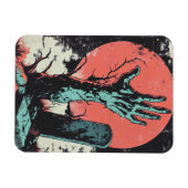Magnet Flexible Horror Comic Zombie Graveyard (Horizontal)