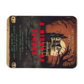 Magnet Flexible Horror Movie Poster Halloween Party Invitation (Horizontal)