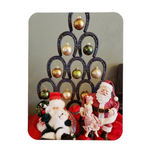 Magnet Flexible Horseshoe arbre de Noël Santa Clause photographie