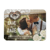 Magnet Flexible Horseshoe Hydrangea Wedding Enregistrer La Date Ph (Horizontal)