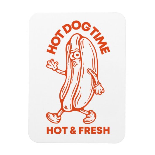 Magnet Flexible Hot Dog Time (Vertical)