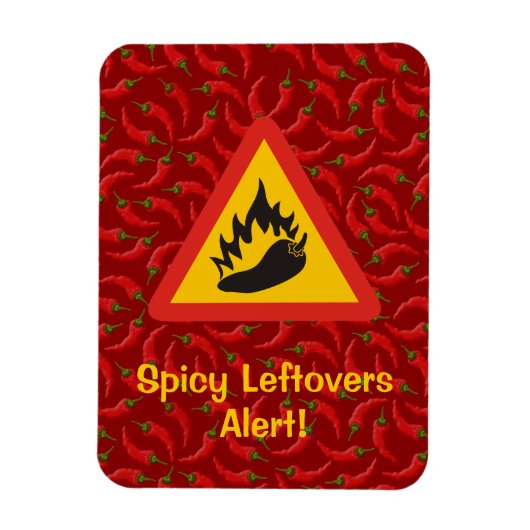 Magnet Flexible Hot pepper danger (Vertical)