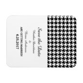 Magnet Flexible Houndstooth Enregistrer l'aimant de date, noir (Horizontal)