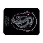 Magnet Flexible HOUSE of the Dragon | Silver Dragon Crest (Horizontal)
