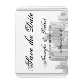 Magnet Flexible Houston Destination Enregistrer la date (Vertical)