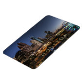 Magnet Flexible Houston, Texas Skyline, Night Lights (Côté Gauche)