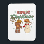 Magnet Flexible Howdy Christmas Cowboy Snowman Western Funny<br><div class="desc">Howdy Christmas Cowboy Snowman Western Funny</div>