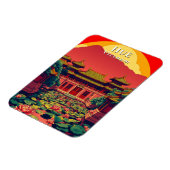 Magnet Flexible Hue Vietnam Pagoda Voyage Retro (Côté Gauche)