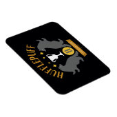 Magnet Flexible HUFFLEPUFF™ Badger and Cup House Pride Graphisme (Côté Droit)
