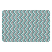 Magnet Flexible Huile d'argent et ZigZag Turquoise (Horizontal)