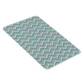 Magnet Flexible Huile d'argent et ZigZag Turquoise (Côté Droit)