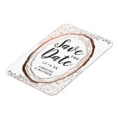 Magnet Flexible Huile de cuivre en tranches de bois rustique autom (Côté Gauche)