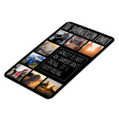 Magnet Flexible Huit images personnalisées noir (Côté Gauche)