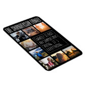 Magnet Flexible Huit images personnalisées noir (Côté Droit)