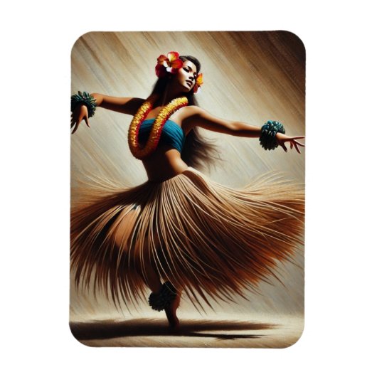 Magnet Flexible Hula Dancer Hawaii (Vertical)