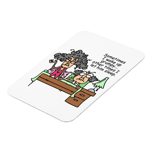 Magnet Flexible Humoristique, laissez grumeux dormir (Côté Gauche)