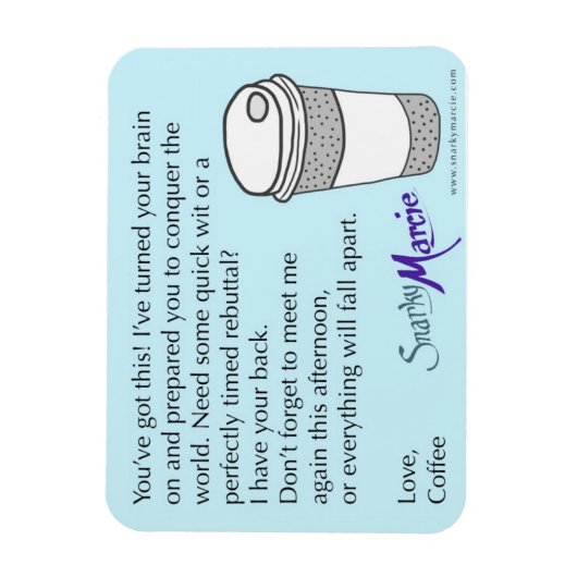 Magnet Flexible Humour café (Vertical)