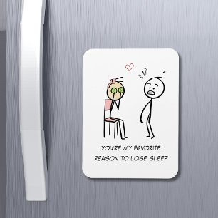 Magnet Flexible Humour Citation Stickman Foire Funny Valentines Da