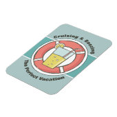 Magnet Flexible Humour de bateau de croisière - Croisière et Boozi (Côté Gauche)