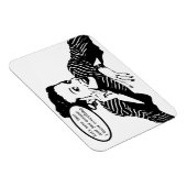 Magnet Flexible Humour de femme rétro (Côté Droit)