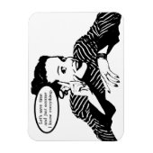 Magnet Flexible Humour de femme rétro (Vertical)