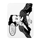 Magnet Flexible Humour de femme rétro (Vertical)