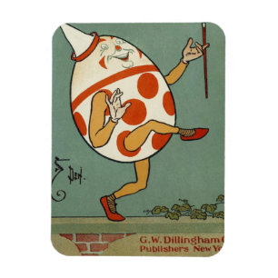 Magnet Flexible Humpty Dumpty, comptine vintage de Mother Goose