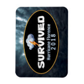Magnet Flexible Hurricane survécu Florence (Vertical)