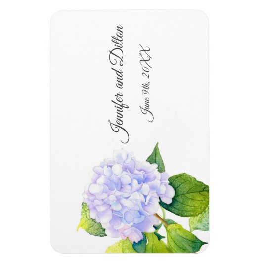 Magnet Flexible Hydrangée rectangulaire  (Vertical)