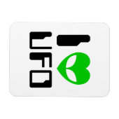 Magnet Flexible I Alien Heart UFO (Horizontal)