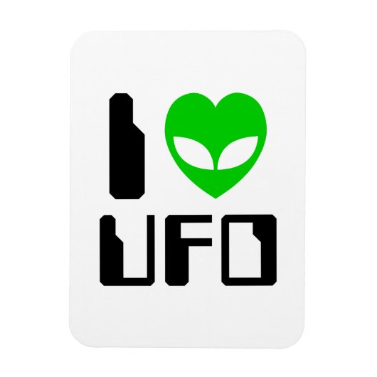 Magnet Flexible I Alien Heart UFO (Vertical)