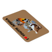 Magnet Flexible I Coeur Afrique du Sud pays sauvage (Côté Droit)