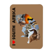 Magnet Flexible I Coeur Afrique du Sud pays sauvage (Vertical)