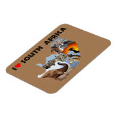 Magnet Flexible I Coeur Afrique du Sud pays sauvage (Côté Gauche)