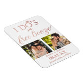 Magnet Flexible I Do's & Free Booze Modern Wedding Enregistrer la  (Côté Droit)