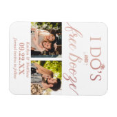 Magnet Flexible I Do's & Free Booze Modern Wedding Enregistrer la  (Horizontal)