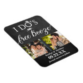 Magnet Flexible I Do's & Free Booze Modern Wedding Enregistrer la  (Côté Droit)