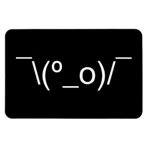 Magnet Flexible I Dunno LOL\\(º_o)/° Emoticon Japonais Kaomoji