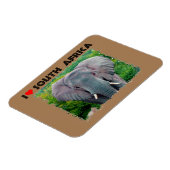 Magnet Flexible I Heart Afrique du Sud jeune éléphant taureau (Côté Gauche)