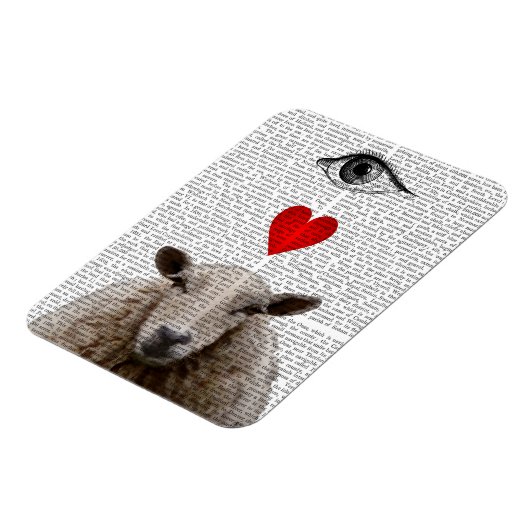 Magnet Flexible I Heart Ewe (Côté Gauche)