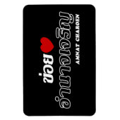 Magnet Flexible I Heart (Love) Amnat Charoen, Isan, Thaïlande (Vertical)