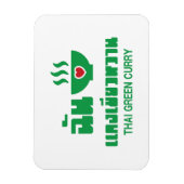 Magnet Flexible I Heart (Love) Thai Green Curry (Vertical)