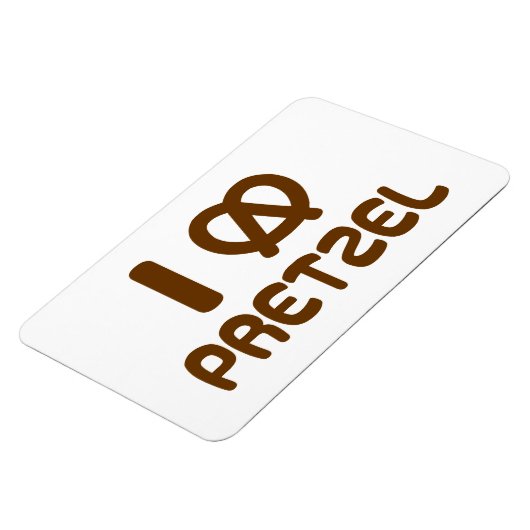 Magnet Flexible I Heart Pretzel (Côté Gauche)