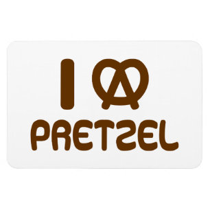 Magnet Flexible I Heart Pretzel