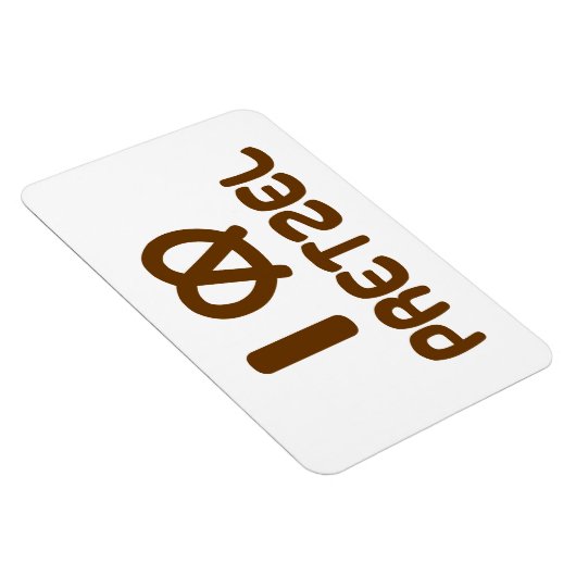 Magnet Flexible I Heart Pretzel (Côté Droit)